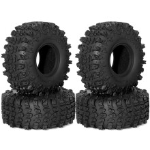 Pneus de Esteira Rolante 1.9 Pneus de Borracha para Lama e Rodas de Garra para Carro de Esteira Rolante 1:10 TRX4/RC4WD D90 SCX10 II