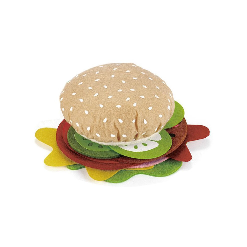 Tauoh 10Pcs Food Burger Food Set Kitchen Food Toy Set Soft Hamburger For Pretend Kitchen Toys Gifts