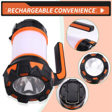 LED Lantern Camping Flashlight Rechargeable Waterproof Searchlight Outdoor Emergency Multi-Function Searchlight,C