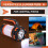 LED Lantern Camping Flashlight Rechargeable Waterproof Searchlight Outdoor Emergency Multi-Function Searchlight,C 3