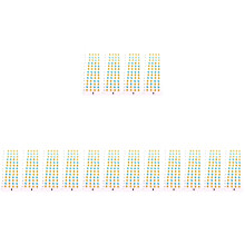 16 Pièces Stickers Doigté Ukulélé PVC Multicolores Guides Débutants