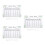 3Sets Clear Acrylic Erasable Note Board Multi Color Hanging Memo Board 7