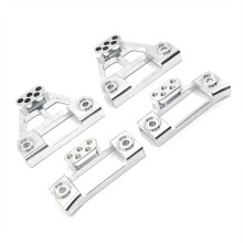 RC Car Upgrade Rear and Rear Shock Absorbers Kit for MJX 1/12 H12Y H12Y+ RC Car Upgrade Accessories Silver