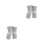 2Pairs Grey Knee Compression Sleeves Durable Brace 5