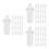 240Pcs Spring Loaded Plastic Shutter Repair Pins White Replacement Kit 8