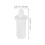 240Pcs Spring Loaded Plastic Shutter Repair Pins White Replacement Kit 10