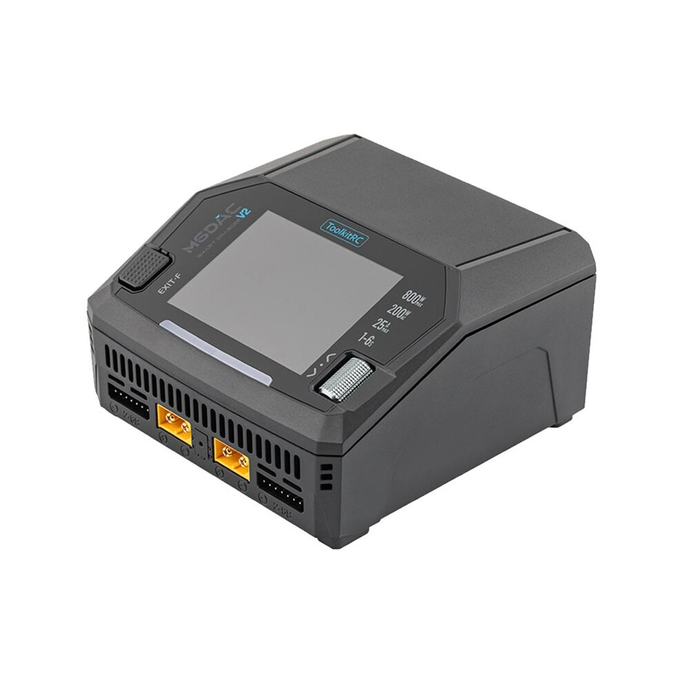 Toolkitrc M6dac V2 Dual Channel Lipo Battery Charger Lipo Lihv Life Ac 200W 400Wx2 For 1-6S 65W Fast Charger Eu Plug 6031692213588
