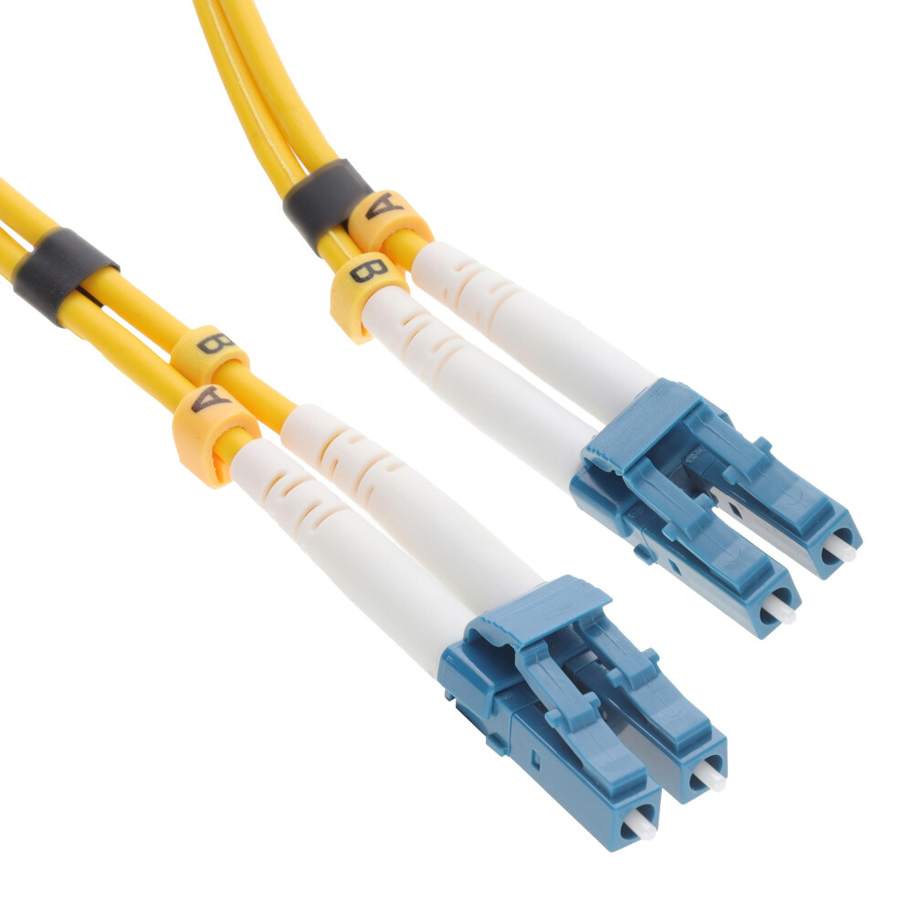 Kenable Yellow Os2 Fibre Optic Lc Lc Single Mode Duplex 9/125 Patch Lszh Cable 15M