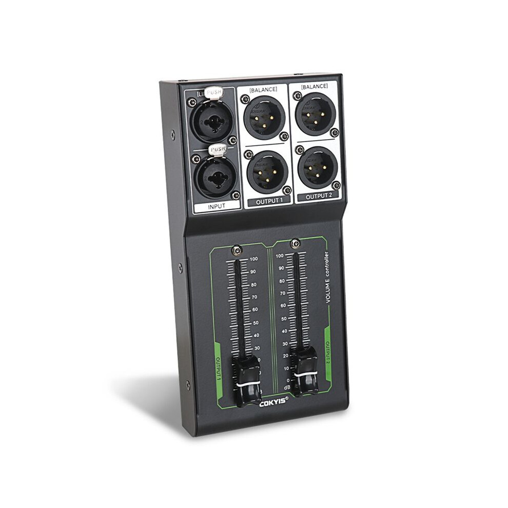 Cokyis Passive Volume Controller 1 In 2 Out No Noise Input And Output Sound Quality Lossless Mixer Volume Adjustment Controller 4713918099696