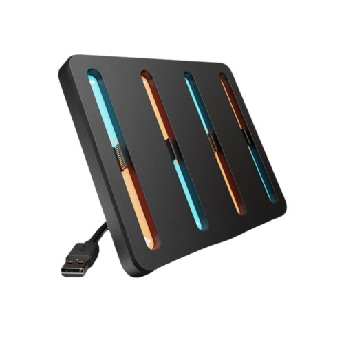 For   2 Charger Dock Station with Charging Cord for  2 Controller Charger with Indicator Light