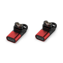 Type-C Charger Adapter for Fenix 7, 7X, 5S,6PRO, Instinct E, 1, 2, 2S, 2X, 3. 2 Pieces Red & Black