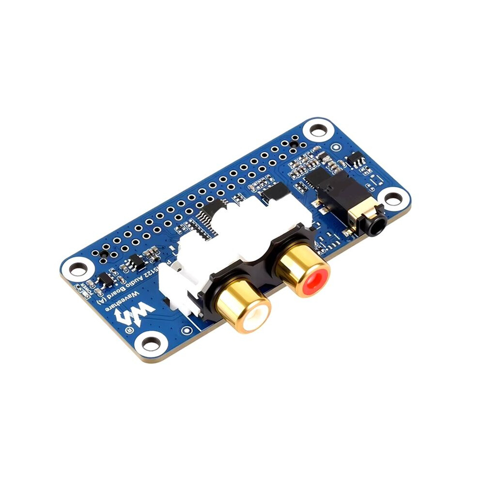 Waveshare For Raspberry Pi Dac Audio Expansion Board Pcm5122 I2s Dac Hifi Sound Card Free-Driver For Pi5/Pi4/Zero Pcm5122 6033389167693
