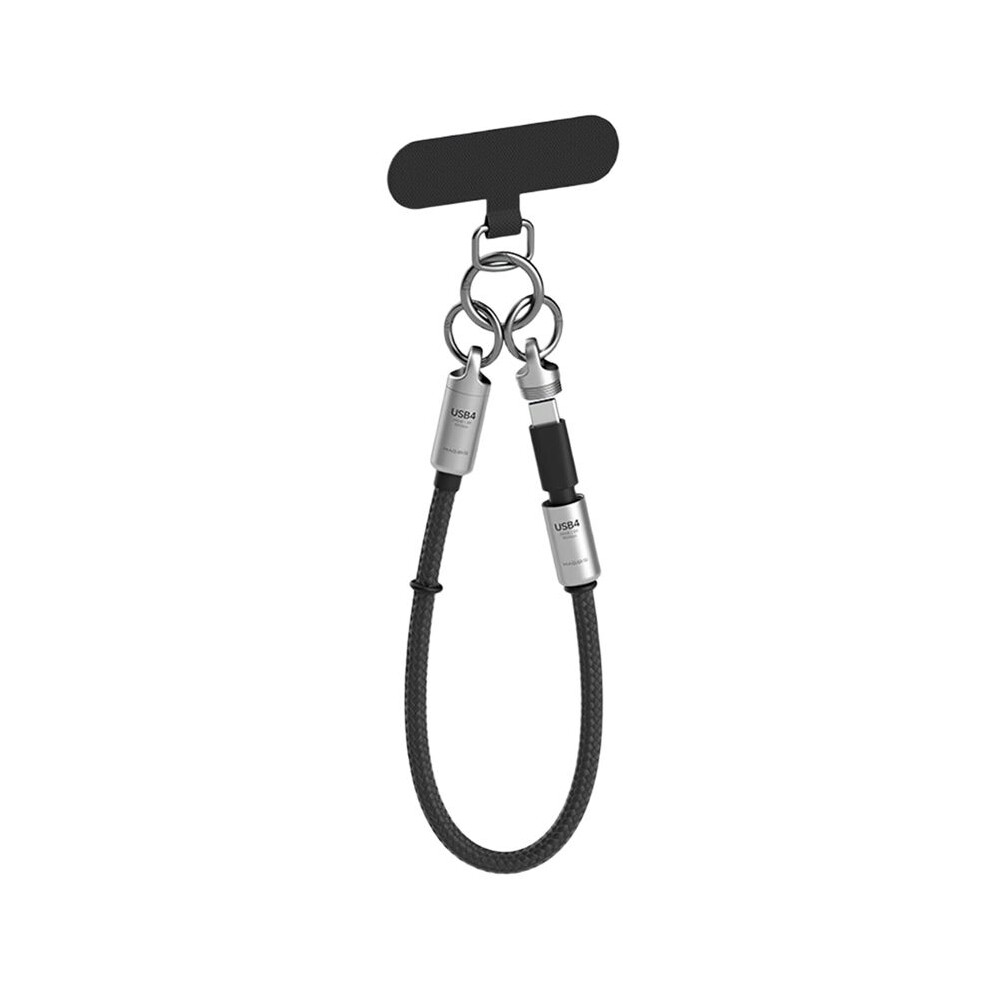 Hagibis Usb4 Cable Portable Keychain Short C To C Cable Lanyard Type-C Cable 240W 80Gbps For 4/5 17 Pro Ssd,B 6031926945094