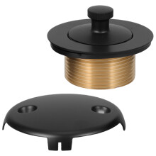 1Ensemble Tuyau Drain Noir Cuivre Zinc Durable Kit Drainage