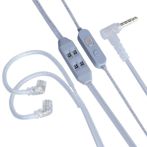 KZ T8 Upgrade Cable 8-Gear Electronic Tuning Silver-Plated Upgrade Cables T8 3.5MM with MIC 1