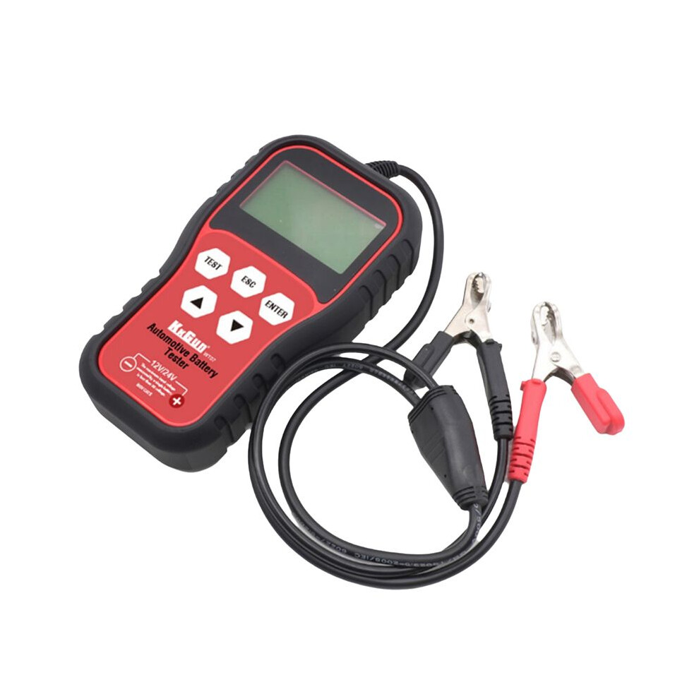 Kkgun 12-24V Car Battery Tester Lcd Digital Display Battery Analyzer Car Battery Diagnostic Tools 4711724369859