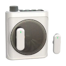 Wireless Megaphone Speaker with Lavalier Microphone  Voice Amplifier for Teachers Guides Coaches White