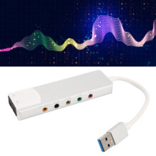 Carte son USB externe 5.1/7.1 canaux avec support optique SPDIF