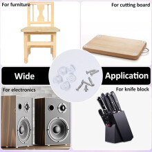 150 Pcs R Ubber Feet for Cutting Board, 16mm Cutting Board F Eet Non Slip Bumper, for Chopping Board Electronics
