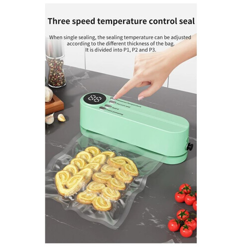 Wireless Fully Automatic Vacuum Sealing Machine Household Small Portable Food Packaging Plastic Sealing Machine 1