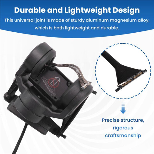 C-20T FPV Câmera Gimbal Pan Tilt Mount 3-Axis FPV  Tracking Compatível com Walksnail Avatar Moonlight para FPV Drone 2