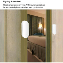 Sensor de Porta WiFi, Sensor Inteligente de Porta e Janela, para Alexa e Assistant, Segurança Residencial, Porta Aberta, para Empresas Contra