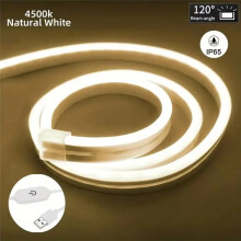 2M USB 5V Neon Strip Lights Touch Sensor Dimmable LED Lamp Waterproof Flexible Light for Home Room Kitchen Decor C