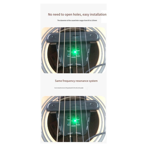 JS-APE301 Akustisk Gitarr Vibration Pickup Vibration Tillbehör för Musikinstrument 1