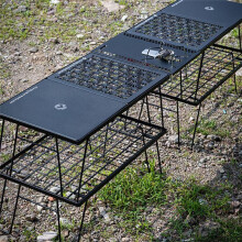 CAMPINGMOON -36 Camping Opvouwbare Draagbare Tafelkachel Unit Board voor IGT Spider Kachel Ondersteuning Pallet