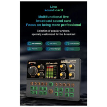 V90 Scheda Audio Microfono A Condensatore Professionale Microfono da Studio per Canto Karaoke Podcast Registrazione Streaming Live