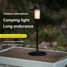 Outdoor Camping Desktop Atmosphere Light Portable Camping Decorative Lights Retro Camp Tent Light Hanging Lamp A