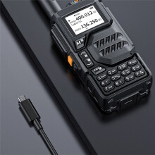 2PCS UVK5 Long Range Dual Band Radio Walkie Talkie AM DTMF Scrambler FM Ham Two Way Radio with NOAA Weather Alert (EU)