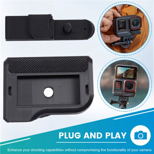 For  Ace Pro 2 Camera Handle 3D Printed Action Camera Grip with Quick Release Shutter Button Expandable Adapter 2