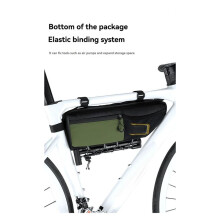 WEST BIKING Bike Bag 2.6L Large Capacity Front Frame Top Tube Under Bag Waterproof Wear-Resistant Bicycle Bag Black & Yellow