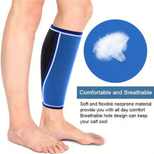 Weight Lifting Calf Sleeves with 5MM Neoprene Deadlift Shin Guards Sleeves for Men&Women L