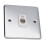 DETA VE1264CHW TV Socket Isolated Female Wall Faceplate Chrome White Insert 5
