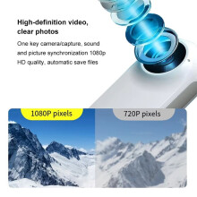 Action Camera 1.47inch Display 1080P Small Stabilization Sport Cam for Vlog Pet Anywhere NO TF Card White