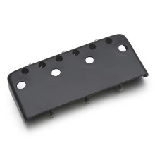 Short Guitar Bridge Dual Load Guitar Bridge with Cut-Down Sides with Compensated Brass Saddles for TL Guitar Black