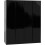 Seconique Malvern 4 Door Wardrobe - Black 8