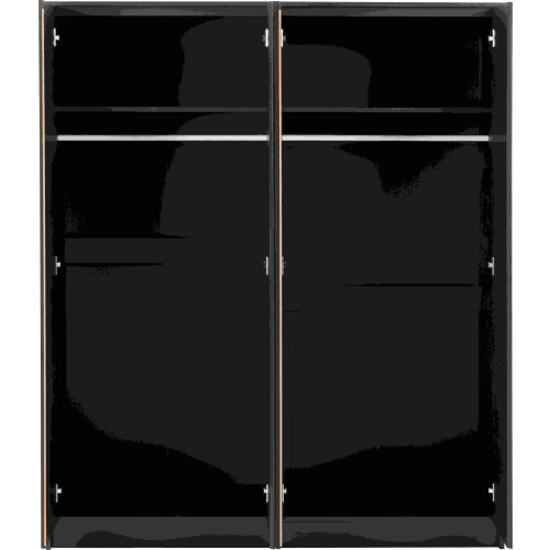Seconique Malvern 4 Door Wardrobe - Black 1