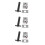 3Ensembles De Acier Inoxydable Antivol Argent 7
