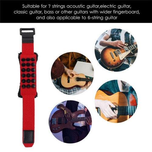 Gitarstring Mute Strap Guitar Fretboard Muting Wrap Punk Style String Dampener String Muter för 7-Strängad Gitarrbas,C 2