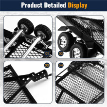 Metal Trailer for 1/18 RC Car Crawler Axial SCX24 -Gladiator TRX4M