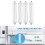 DA29-10105J Inline Water Filter Refrigerator Filter Element Coconut Shell Activated Carbon Rod Filter Element 4 Pcs 3