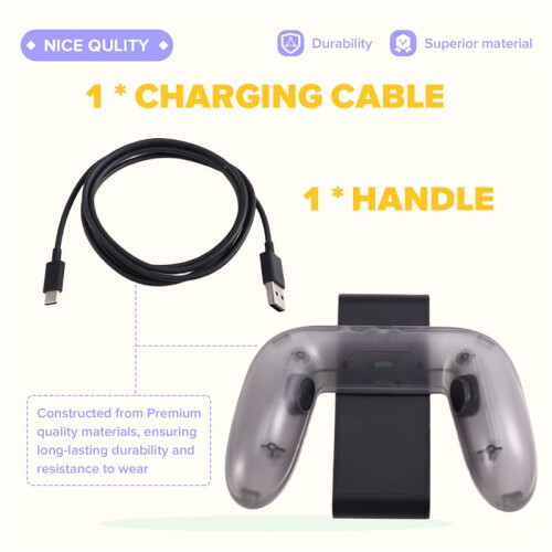 For Switch2 Controller Charging Grip Joy-Con2 Left and Right Game Controllers for NS2 Game Controller Accessory Bracket 2