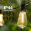 ST38 LED Light String Patio Shatterproof Lights Waterproof Light String for Bistro Porch Deck Backyard EU Plug B 5