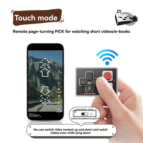 Controller Retro Gaming Handle E-Book Remote Page Turning for PC/Android/Simulation Game Wireless Gamepad B 1