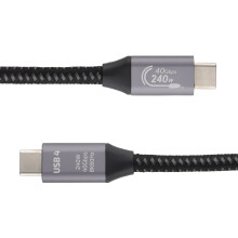 USB4 40Gbps 240W Cable USB-C to USB-C with Metal Plugs Supports 8K 60Hz 1m
