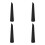 4Pcs Portable Black Plastic Blower Hose Replacement Part with Nozzle 6