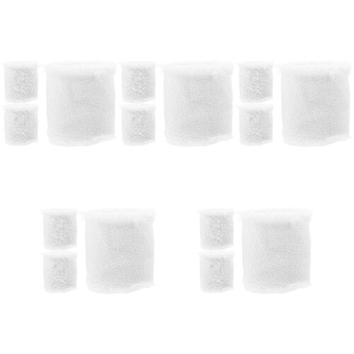 15Rolls White Multi-Function Fringe Ribbon for DIY Gifts and Bouquets 2